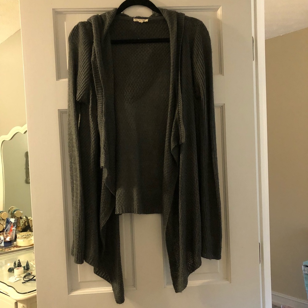 Hooded Sweater Cardigan